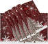 Christmas Tree with Snowflake Table Mats Placemats Set of 6 Winter Holiday Xmas Kitchen Mat Dining Place mat Heat-Resistant Easy Clean Happy New Y...