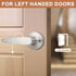 Probrico (1 Pack Door Hardware Dummy Lever Door Handles for Closets,Single Side Individual Door Lever in Satin Nickel...
