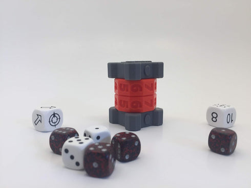 Life Counter 2 Rings Gray Ends Card Games, Gloomhaven, Board Game, Roleplaying Game, Gamer Gift, RPG, Life Counter Points, D&D, DND, Pathfinder, W...