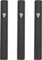 3-Piece Aluminum Door Mezuzah Cases: Special Profile, No Holes, 4-Inch 10cm Hebrew Parchment Scroll Holder Boxes...