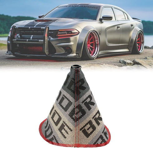 Zhengsheng Universal Shift Boot Cover,Fabric Shifter Manual/Auto Shift Knob Boot Dust Cover,LightGray...