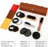 Shoe Shine Kit with PU Leather Sleek Elegant Case, 12-Piece Travel Shoe Shine Brush kit...