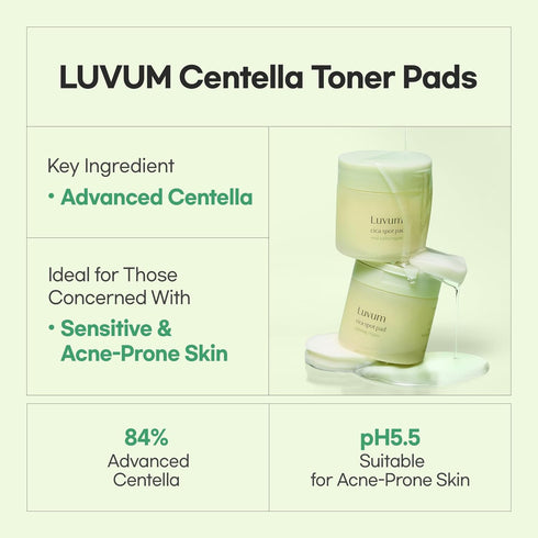Centella Toner Pads - Advanced Calming & Soothing - Hydrating Toner Formula - Calming Solution for Sensitive Skin - Korean Skin Care, 60 pads...