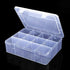 Large Clear Organizer Box,12 Grids Organizer Box with Removable Dividers for Jewelry,Bead Storage Organizer Box,Plastic Compartment Container for ...