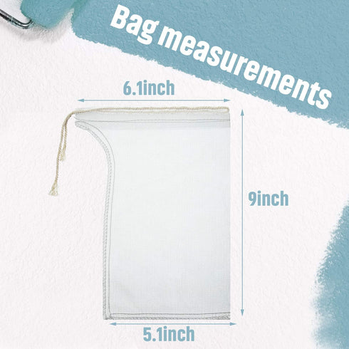 Shappy Compost Tea Bag, Pump Strainer Mesh Filter Bag with Drawstring, 600 ?m for Prevents Clogging During The Straining Process(10 Pieces,23 x 16...