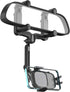 Rearview Mirror Phone Holder, 2024 Upgraded 360° Rotating Rear View Mount with Adjustable Arm Length, Multifunctional Universal Car All 4-7 Inch M...