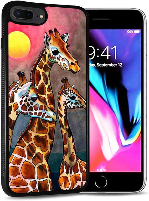 for iPhone 8, iPhone 7, iPhone SE 2 (2020), Durable Protective Soft Back Case Phone Cover, HOT12442 Giraffe...