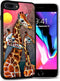 for iPhone 8 Plus, iPhone 7 Plus, Durable Protective Soft Back Case Phone Cover, HOT12442 Giraffe...