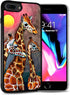 for iPhone 8 Plus, iPhone 7 Plus, Durable Protective Soft Back Case Phone Cover, HOT12442 Giraffe...