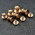 Happy E-life 24 Pcs Head Button Brass Stud Screwback Screw Back Spots DIY for Purse Handbag(5/6/7/8/9/10mm)...