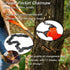 Pocket Chainsaw 25 Inch 65Mn Heavy Duty Fired Steel Pocket Saw 11 Teeth Hand Chainsaw Folding Camping Saw Rope Saw Camp Survival Saw Backpacking G...