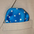 Polka Dot Pocket Square - 17" Handkerchief - 12mm Silk Twill - Royal Blue - 100% Silk...