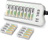 EBL 2300mAh Ni-MH AA Rechargeable Batteries (16 Pack) and Rechargeable AA AAA Battery Charger with 2 USB Charging Ports...