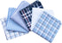 Mens Handkerchiefs 100% Cotton Plaid Handkerchiefs Classic Pocket Squares Set Gift Set 6PCS...