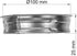 Vent Systems 4" Metal Tee Cap. Galvanized Steel End Cap. Dryer Vent Cover. Dryer Duct End Cap. 4In Steel End Cap. Steel Plug 4Inch. Round Metal Duct Fitting. Reusable. 100mm