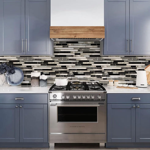 Livebor Peel and Stick Wallpaper Kitchen Backsplash Wallpaper 17.7inch x 118.1inch Tile Contact Paper Kitchen Wallpaper Peel and Stick Bathroom Wa...