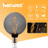 Globe Decorative LED Light Bulb, Oversized Round Dimmable Smoke RN(Retro&Novelty) G125/G40, Edison 3.5W 2200K 55LM Soft Warm Mood Lighting(Not Day...