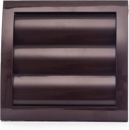 Vent Systems 4'' Inch Brown Air Vent Cover, Pack of 2, Dryer Vents and Bathroom Exhaust Vent Pipe, Louvered Outdoor Dryer Vent Cover Opening Flap Vent, Keeps Out Insects, Birds and Rodents