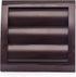 Vent Systems 4'' Inch Brown Air Vent Cover, Pack of 2, Dryer Vents and Bathroom Exhaust Vent Pipe, Louvered Outdoor Dryer Vent Cover Opening Flap Vent, Keeps Out Insects, Birds and Rodents