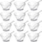 24 Pcs Plastic Clear Serving Bowls with Kitchen Plastic Scoops Salad Serving Bowls Popcorn Scoops Angled Candy Bowl for Salad Cooking Parties, 210...