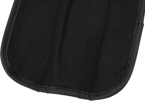 X AUTOHAUX 2pcs Universal Seat Belt Shoulder Pad Car Safety Strap Covers Neck Mat for Comfortable Driving Faux Leather Hole Black Orange...