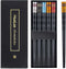 Fiberglass Chopsticks Series - Japanese Non-Slip Chopstick, Reusable Chop Sticks Dishwasher Safe, 5 Pairs, Gift Set, 9.9 Inches, Spring Flower...