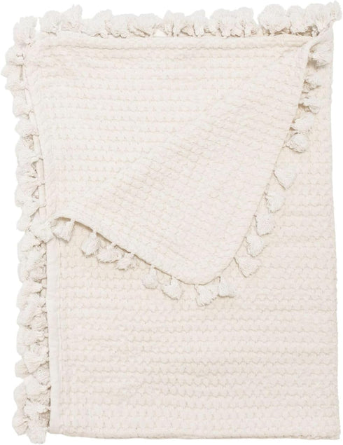 Crane Baby Birch Waffle Knit Blanket, Soft Cotton Nursery and Stroller Blanket, 100% Cotton, 36" x 36"...