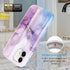 luolnh Gold Glitter Sparkle Marble Case for iPhone 12/12 Pro 6.1" - Soft Silicone TPU Bumper Cover (Purple/Blue)...