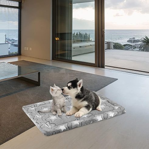 EMPSIGN Dog Bed Mat Dog Crate Pad Reversible (Cool & Warm), Machine Washable Dog Crate Mat, Kennel Pad for Dog Sleeping Mattress for Large Medium ...