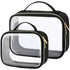 PACKISM Clear Makeup Bags - TSA Approved Toiletry Bag with Handle Large Opening, Clear Toiletry Bags for Traveling Travel Essentials, Clear Travel...