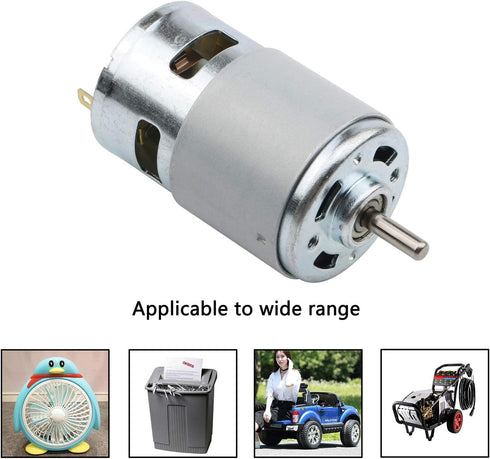 DC 12V Mini Gear Motor DC Geared Motor High Torque Electric Micro 12000 RPM Speed Reduction Geared Motor Centric Output Shaft 45mm Diameter Gearbo...