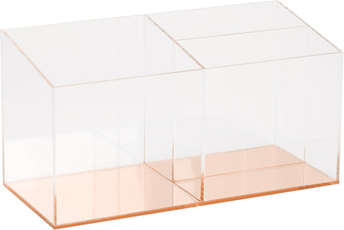 C.R. Gibson Acrylic Desktop Organizer, Mirror Panel, Measures 9" W x 4" H x 4" D - Rose Gold (SC2-20084)...