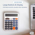 Desktop Calculator Large LCD Display 12 Digit Number Handheld Portable Pocket Basic Calculator with Big Soft Sensitive Button, Battery and Solar P...