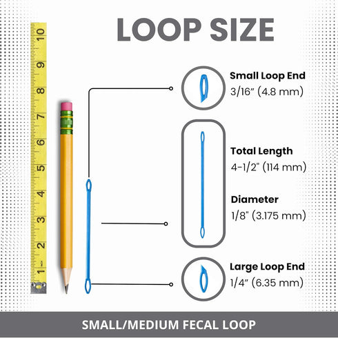 Fecal Loop for Small and Medium Animals, Stool Sample Collection Kit for Small Dogs, Goats, Sheep and Other Small Animals. Take Stool Samples Quic...