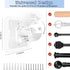 10PCS Curtain Rods No Drilling,Bracket No Drill Curtain Rod Brackets Self Adhesive Curtain Rod Holders Nail Free Adjustable Curtain Rod Hooks Curt...