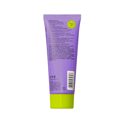 Freeman Restorative Moisturizing & Resurfacing Facial Exfoliator + Cleanser, Infused With Oatmeal & Walnut Shell Powder, Dual-Purpose Face Wash Th...