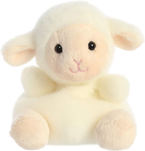 Aurora® Adorable Palm Pals™ Woolly Lamb™ Stuffed Animal - Pocket-Sized Play - Collectable Fun - White 5 Inches...