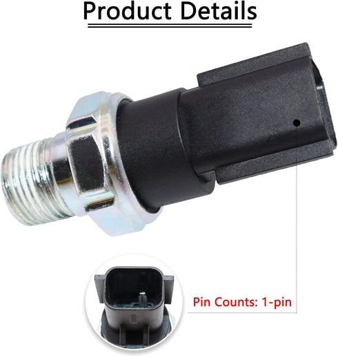 Engine Oil Pressure Sensor Switch Sender Unit 5149098AA 4608303AB 12611500893 Compatible with Dodge Neon Nitro Jeep Chrysler Sebring Town & Countr...