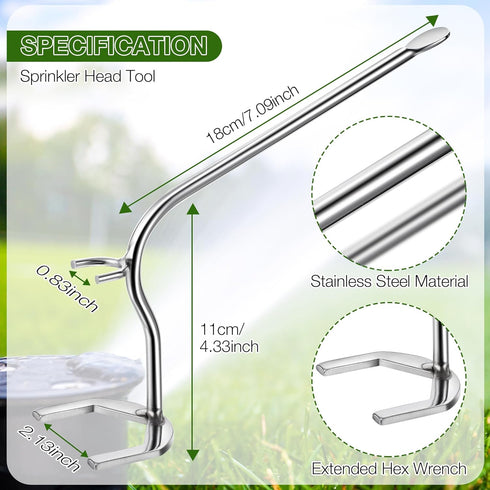 Feekoon Sprinkler Wrench, Replacement for 42064 Maxi-Paw Wrench, Compatible with Rainbird Pop-up Impact Sprinkler Models LG-3 Mini-Paw, AG5 and 20...