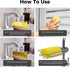 4-Pack Damp Clean Duster Sponge Brush for Cleaning Blinds, Glass, Baseboards, Vents, Railings, Mirrors, Window Track Grooves and Faucets (Yellow)...