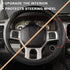 GIANT PANDA Car Steering Wheel Cover for Dodge Ram 1500 2500 3500 - Black+Red Trim...