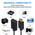 Duttek Mini HDMI to HDMI Cable, HDMI to Mini HDMI Coiled Cable, Mini HDMI Male to HDMI Female Adapter Cable Support 1080P Full HD, 3D, for Camera,...