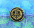 Bezelry 12 Pieces Sun Moon Face Symbol Metal Shank Buttons. 20mm (3/4 inch) (Antique Brass)...