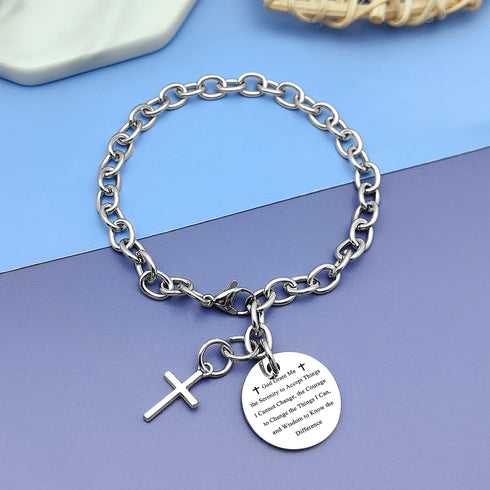 Christian Gifts for Women Men Bracelets Christian Bible Verses Bracelets Gift Religious Prayer Bracelets Gift Inspirational Baptism Jewelry for Te...