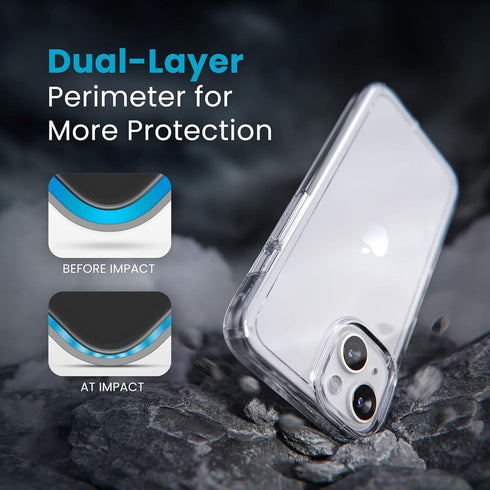 Speck Clear iPhone 14 & iPhone 13 Case - Drop Protection, Scratch Resistant & Anti-Yellowing Dual Layer Case for iPhone 14 & iPhone 13 Case for 6....