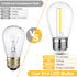 Mlambert LED String Light Bulbs, Shatterproof Outdoor String S14 Replacement Light Bulbs 4000K, Waterproof 1W LED Edison Bulbs Equal to 11W,Not So...