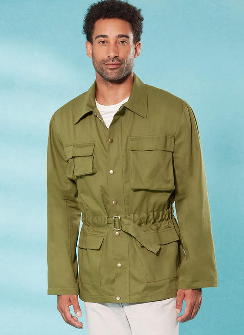 McCall's Men's Collared Jacket Sewing Pattern Kit, Design Code M8371, Sizes 44-46-48-50-52...