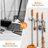 Mop and Broom Holder Wall Mount, Upgraded Broom Organizer Wall Mount, Stainless Steel Broom Hanger Wall Mount for Home Kitchen Garden Laundry Gara...