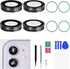 2 Sets for iPhone 11 Green Back Camera Lens Cover Replacement with Dual-Sided Adhesive Rear Camera Lens Protector Metal Frame with Fix Tool Repair...