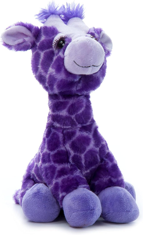 The Petting Zoo Purple Giraffe Stuffed Animal Plushie, Lash’z Zoo Animals, Giraffe Plush Toy 12 inches...